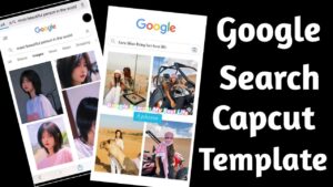 google search capcut template