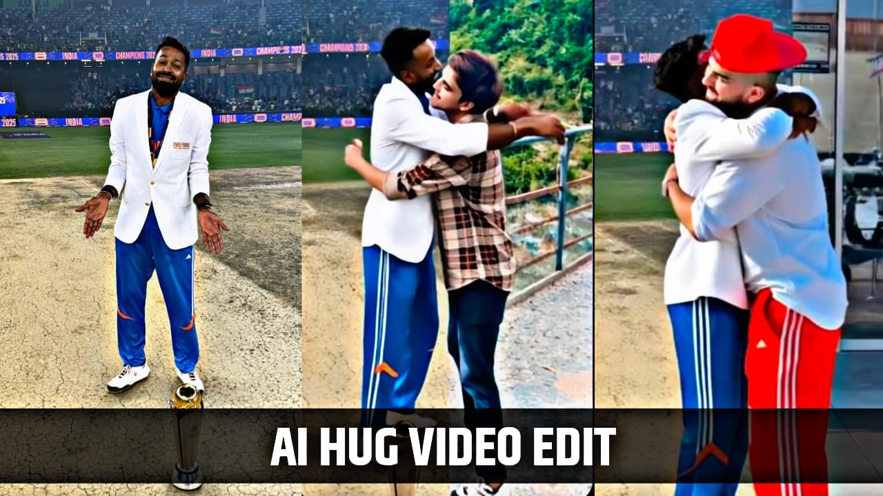 Hardik Pandya Ai Hug Video Editing