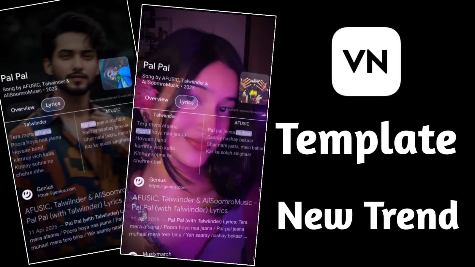 Pal Pal Jeena Muhaal VN Code Template